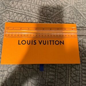 Authentic Louis Vuitton Vibrant Orange Gift Box Drawer w/ Receipt Envelope.